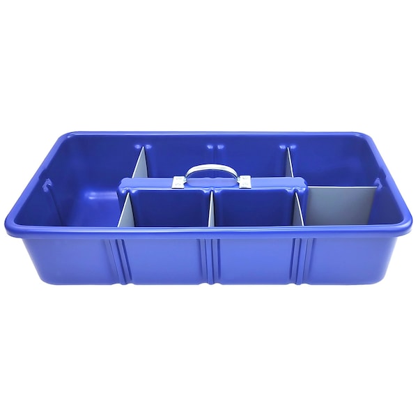 American Built Pro Pro-Grade Tool Tote, Polyethylene, Blue, 25 in W x 13-1/2 in D x 6-1/2 in H T1075 P1 BLU - main